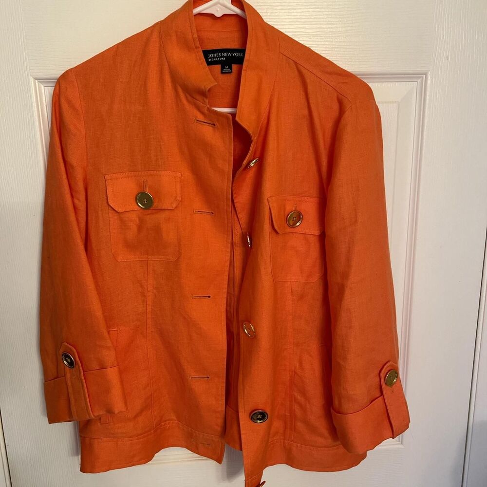 Jones-new-york Women's Orange Jacket